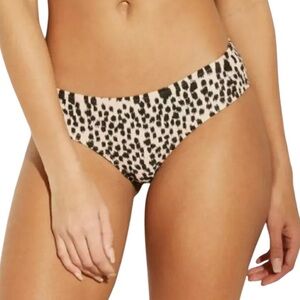 NWT Xhilaration Pink Black Leopard Cheetah Animal Print Cheeky Bikini Bottom - S